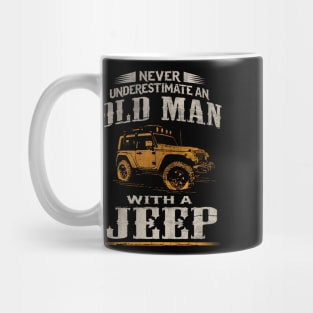 Never underestimate an old man with a Jeep Mug